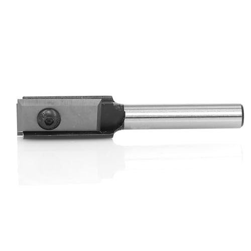 lnsert Carbide Straight Router Bits 1/4 Inch Shank, 2-Flute Straight Cut Router Bit, 1/2" Cut Dia, 3/4" Cutting Length, 2-Replacement Knife, Straight Bit for Dado Trimming Cutter