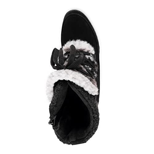 MUK LUKS Women's Lacy Lilah Boots, Black, 6