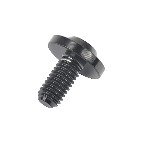 Wanyifa Titanium Ti M5x10 12 15 20 25 30 35mm Button Torx Head Bolt Screw for Bicycle Motorcycle (M5x10mm, Black)