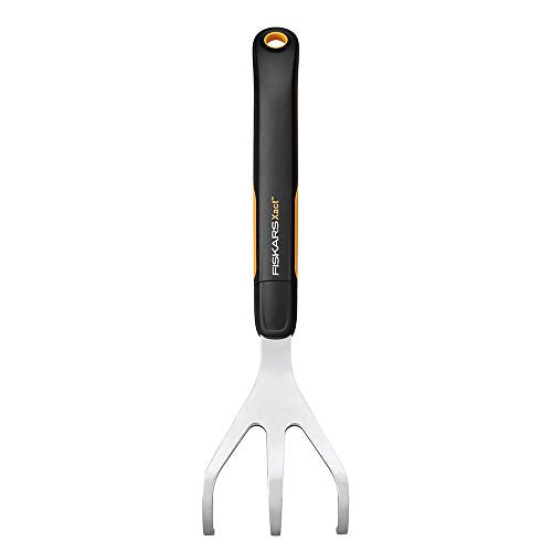 Fiskars 315510-1001 Xact Hand Garden Cultivator, Black/Slivler