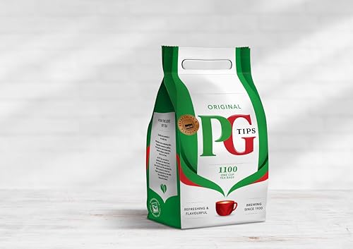 PG Tips One Cup Pyramid Tea Bags (Pack of 1, Total 1100 Tea Bags)
