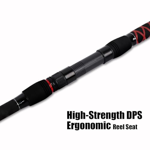 Fiblink Surf Spinning Fishing Rod Carbon Fiber Travel Fishing Rod (9' - 2pcs - MH)