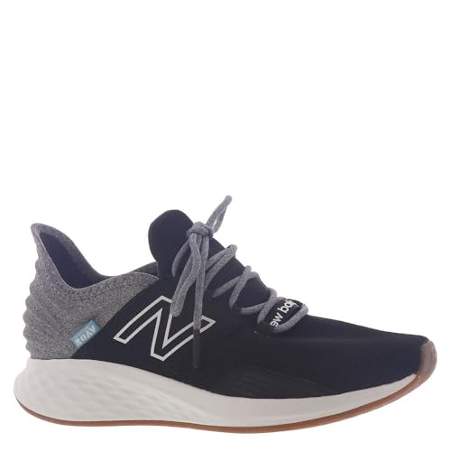 New Balance Women's Fresh Foam Roav V1 Running Shoe, White/Black/Surf, 7