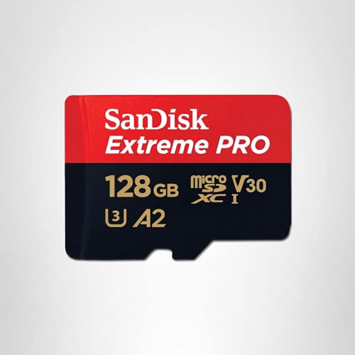 Sandisk SDSQXCD-128G-GN6MA Extreme Pro Microsdxc 128gb+sd Flsh Adapter 200mb/s 90mb/s A2 C10 V30 U