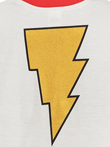 WARNER BROS DC Comics Shazam Little Boys' T-Shirt with Cape (Red, 10) - 4