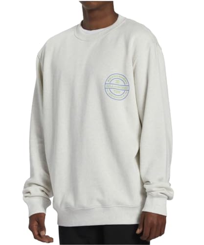 Billabong Men's Short Sands Crew Fleece Sweatshirt, Deep Teal