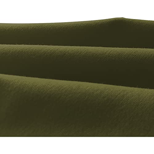 Wangdo Men's Joggers Sweatpants Gym Training Workout Pants Slim Fit with Zipper Pockets(Army Green-S)