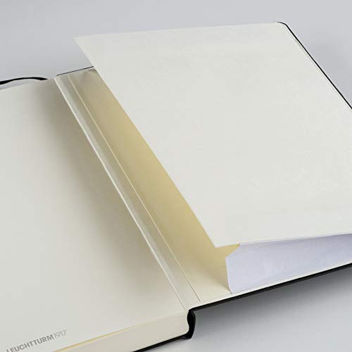 LEUCHTTURM1917 - Notebook Hardcover Master Classic A4+ - 235 Numbered Pages for Writing and Journaling (Black, Dotted)