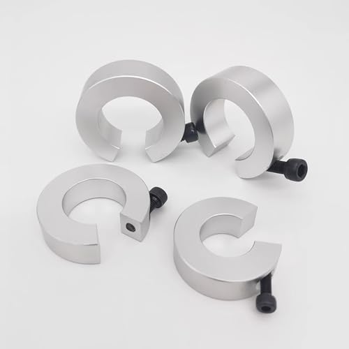 Euogeudel 4PCS SBR12 12mm Linear Rail Stop Collars Aluminum Alloy Shaft Limit Fixing Rings CNC Parts Tool Linear Rail Shaft Stop Collars