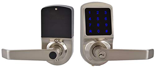 Smart Door Lock, Keyless Entry Door Lock, SCYAN X3 Handle Lock with Touchscreen Keypad Access, Auto Lock Satin Nickel
