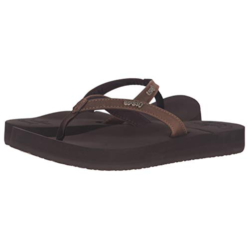Reef Women's Sandals, Reef Cushion Luna, Black/Black, 5