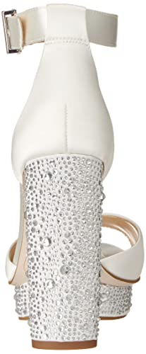Jessica Simpson Women's Everyn Platform Sandal Heeled, White, 12