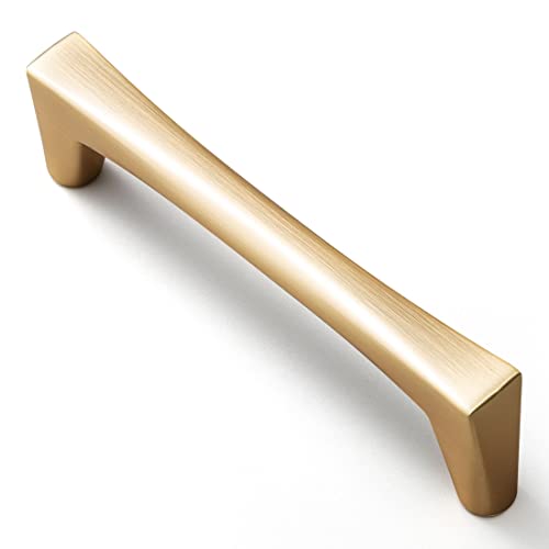 YAGU 5 Pack Brushed Dark Gray Cabinet Handles, 5 inch (128mm) Hole Center Kitchen Drawer Pulls Black Nickel Zinc Alloy Hardware for Furniture Cupboard Dresser Closet Wardrobe