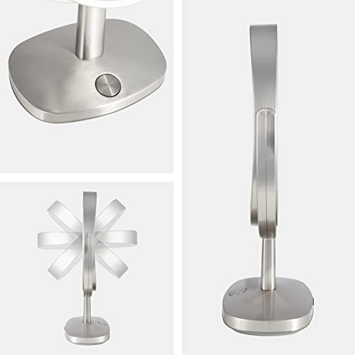 Zadro Newport 10" by 18" Oval LED Lighted Makeup Mirror with Magnification 5X/1X Touch Control Makeup Mirror with Lights