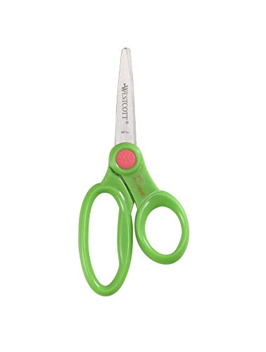 Westcott 5’’ Pointed Safety Scissors For Kids, Assorted, Pack of 12 (14872)