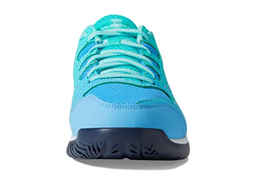 Skechers Women's Viper Court-Athletic Indoor Outdoor Pickleball Shoes with Arch Fit Support Sneakers, Turquoise, 11