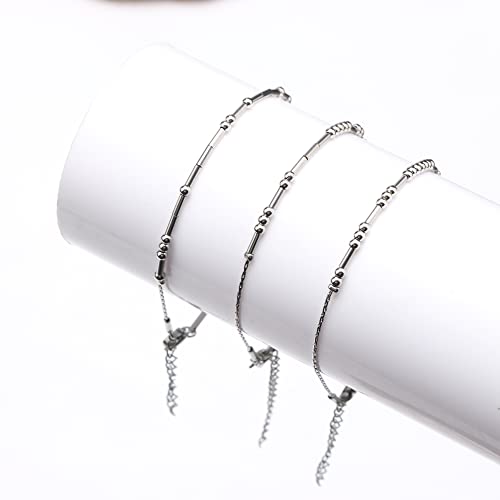 JoycuFF Aunt Friendship Morse Code Bracelets Inspirational Gifts For Best Friends Women Mother Daughter Aunt Sister Mothers Day Birthday Christmas Stianless Steel Jewelry Silver Bracelet