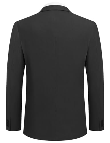 COOFANDY Mens Casual Sport Jacket Big and Tall Blazer Regular Fit Suit Jacket Black