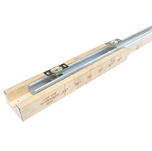 DIYHD 36X80in Pocket Door Frame for 2x4 Stud Wall - Sliding Hidden Door Kit for 24"-36" Wide Indoor,Fit 1-3/8" to 1-3/4" Thick,330lbs Capacity,Heavy Duty Steel Track with Smooth Glide