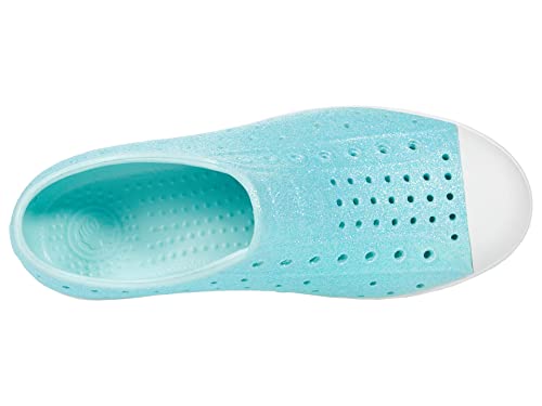 Native Shoes Jefferson Bling Glitter Slip-On Shoes for Kids – EVA Construction – Perforation - Lightweight Piedmont Bling/Shell White 2 Little Kid M