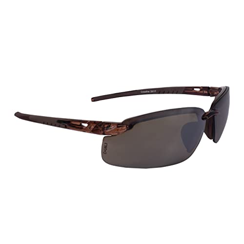 Crossfire 2964 Safety Glasses, Clear Lens/Pearl Gray Frame, One Size