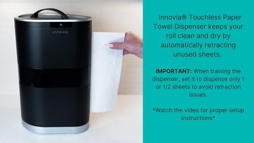 New! Innovia Countertop Touchless Paper Towel Dispenser in Black