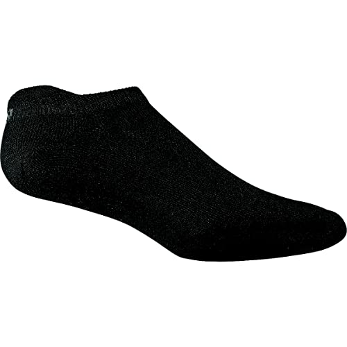 ASICS Men's Cushion Low Cut (3 Pack), Black, Small