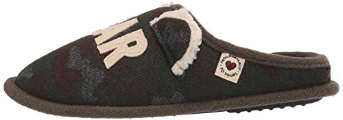 Dearfoams womens Lil Bear Adult Clog Slipper, Camouflage, Small US