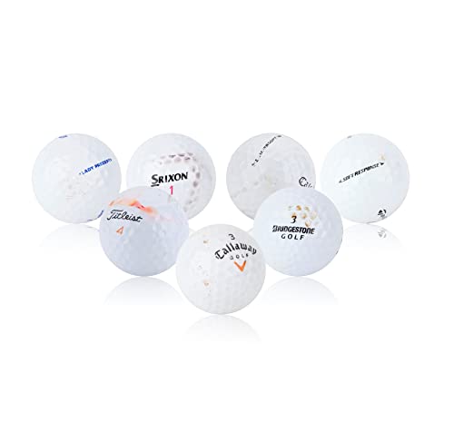48 Pro Line Used Golf Balls Bulk - Recycled Golf Balls Mix - White Golf Balls (3A - Fair Condition)