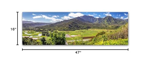 Trademark Fine Art Hanalei Kauai by Pierre Leclerc, 16x47-Inch