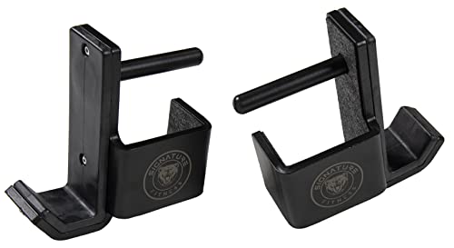 Signature Fitness SF-3 1,500 Pound Capacity 3” x 3” Power Cage Squat Rack, Includes J-Hooks and Safety Straps, Other Optional Accessories, J-Hooks