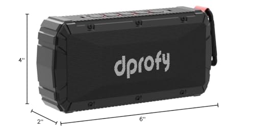 Dprofy 2Pcs Pro Portable Magnetic Bluetooth Golf Speaker Wireless Waterproof IPX6/Shockproof - 3rd Generation Magnetic Golf Speakers for Golf Cart 24 Hour Playtime (2Pcs with TWS & SD Card Function)