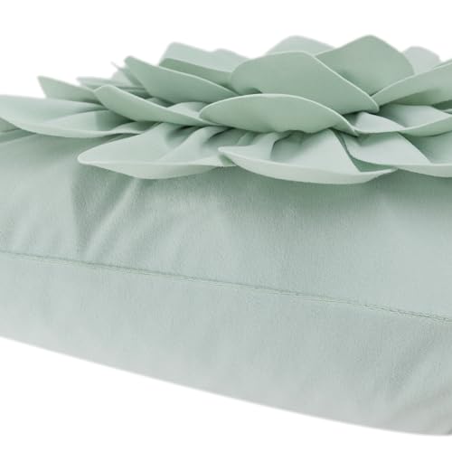OiseauVoler 3D Flower Throw Pillow Covers Soft Velvet Decorative Pillowcases Sofa Living Room Bed Farmhouse Home Decor 18 x 18 Inch Purple