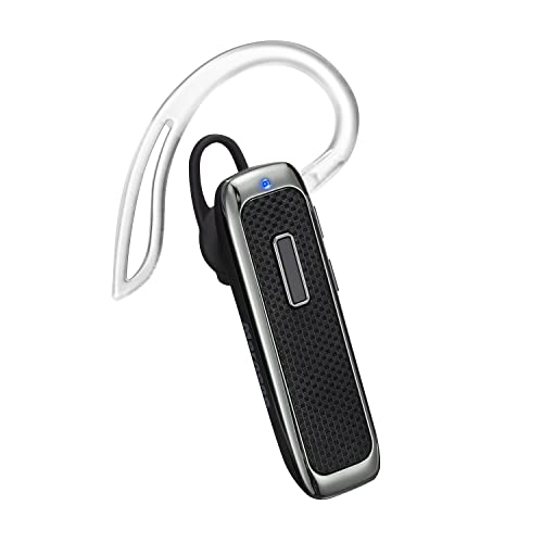 Marnana Bluetooth Headset, Hands-Free Wreless Bluetooth Earpiece with 18 Hours Playtime and Noise Cancelling Mic for iPhone Samsung Android Cell Phone Truck Driver - Black
