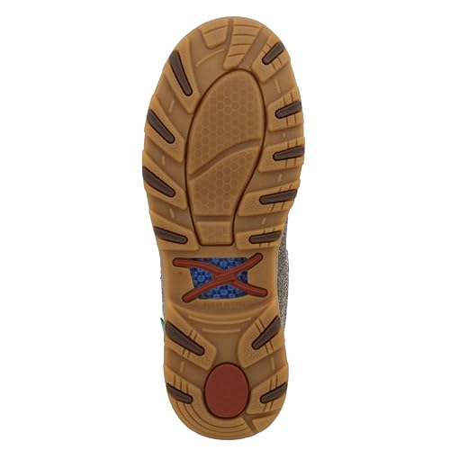 Twisted X Women's Slip-On Driving Moc, Moc Toe with CellStretch, Dust & Multi, 8.5 M