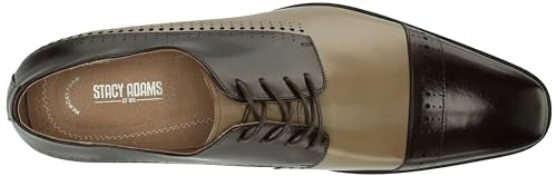 Stacy Adams Men's Cabot Cap Toe Oxford, Navy Multi, 13