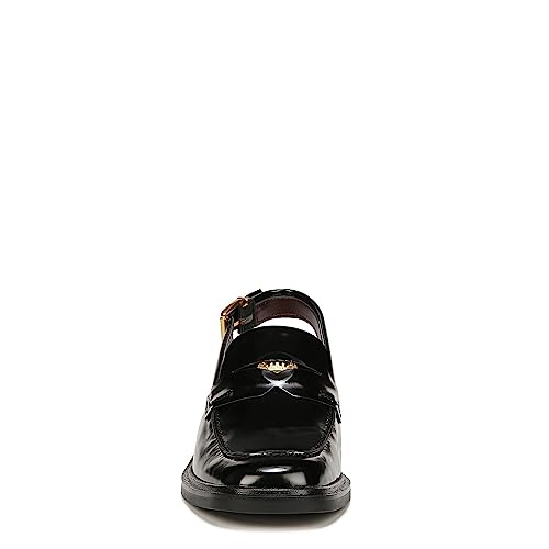 Franco Sarto Womens Giada Slingback Loafer Black Gloss 10 M