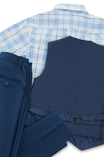 Vittorino Boys 4 Piece Suit Set with Vest, Dress Shirt, Bow Tie, Pants & Pocket Square | Big & Little Kids Formal Apparel AV232729-2T