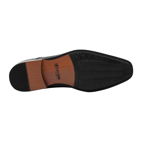Stacy Adams Men's Halloway Lace Up Oxford, Cognac Multi, 12