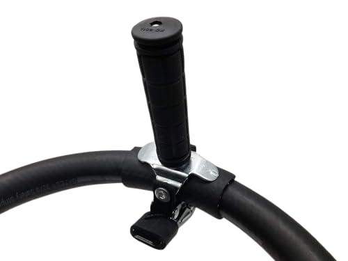 QUICK-KNOB Steering Wheel Spinner Single Pin - Adaptive Driving Equipment - Quick-Release and Bearingless for a Long Life - Ideal for Truck Drivers - Universal Easy Install - Single Pin Model