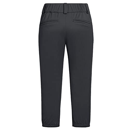 QBK 2T-13Years Girls' Softball Pants Kids' Youth Boys' Baseball Practice Pant Toddler tee Ball Pants(Black,3T)