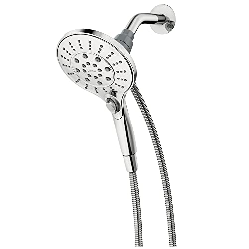 MOEN 26112 Engage Magnetix Six-Function 5.5-Inch Handheld Showerhead with Magnetic Docking System, Chrome