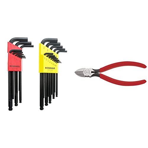 Bondhus 20199 Balldriver L-Wrench DoublePK, 10999 1.5-10mm & 10937 0.050-3/8", Multicolor, One Size