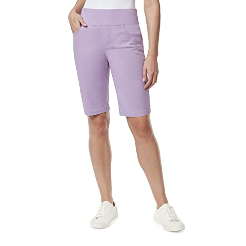 Gloria Vanderbilt Women's Amanda Pull on Bermuda Short, Sweet Violet, 18