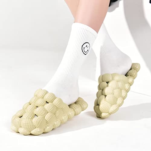 Cheval Unisex Bubble Slides for Kids, Massage Golf Ball Shoes Slides, Funny Lychee Bubble Slippers for Spa, Bedroom, Gym, Shower, Beach,Bath