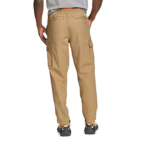 Eddie Bauer Men's Top Out Ripstop Belted Cargo Pants, Flax, Small