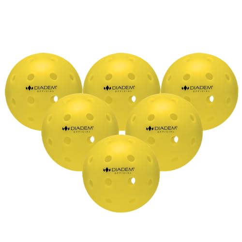 Diadem Official Pickleballs for Outdoor Play, USA Pickleball Approved for All Skill Levels