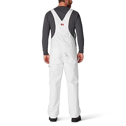 Dickies Industrial Wear mens Painters Bib Overall , White, 38W x 32L US