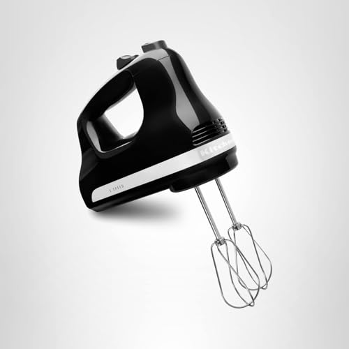KitchenAid 5 Ultra Power Speed Hand Mixer KHM512, Onyx Black