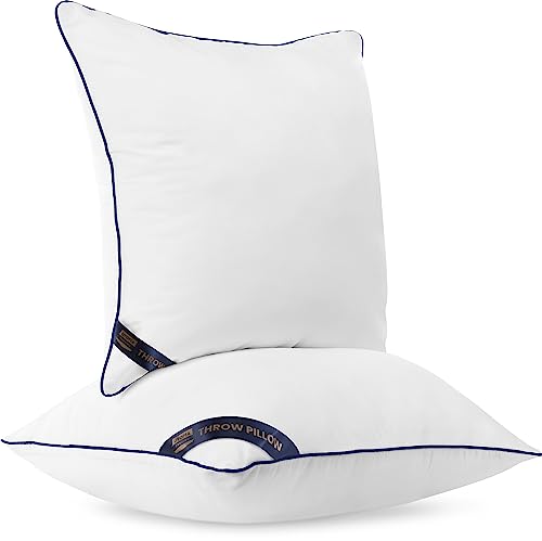 Utopia Bedding Throw Pillow Inserts (Pack of 2, White), 12 x 12 Inches Decorative Indoor Pillows for Sofa, Bed, Couch, Cushion Sham Stuffer